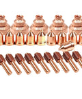 Plasma Cutting Consumables Kit For Spectrum 875 Torch Ice 60T TM 25-Piece Set with copper electrodes, tips, nozzles