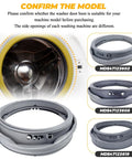 Washer Door Boot Gasket Replacement Seal For Leak Free Performance, Heavy Duty Rubber Boot Seal, OEM Style Fit For 47123605 Front Load Washers, Easy Install, Durable Replacement Part, gray rubber front load washer door boot gasket