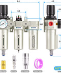 Industrial Air Drying System 0 To 240 PSI Half Inch NPT With Three Stage Filtration Particulate And Coalescing Filters