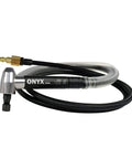 One Eighth Inch 95 Degree Pencil Angle Die Grinder with right angle head, ultra lightweight, 52,500 RPM, true one eighth inch collet.