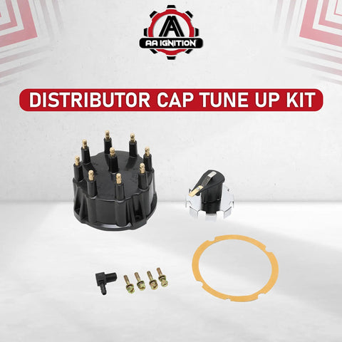 Distributor Cap Tune Up Kit With Rotor And Gasket For GM V8 HEI Ignition Thunderbolt IV And Thunderbolt V Systems display
