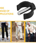 Eight Pieces C Shaped Locking Clips For Walking Aid Accessories And Raised Toilet Seat Locks showing usage on crutches and canes