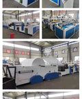 Heavy Duty Commercial Tissue Paper Machine Industrial Toilet Paper Production Line with auto cutter and rewinder.