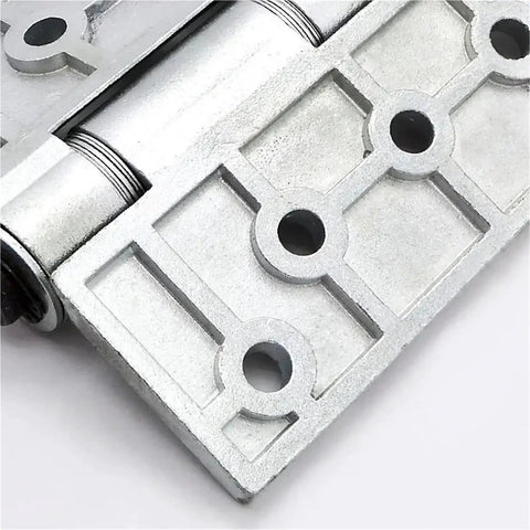 Close-up of Heavy Duty Industrial Refrigeration And Commercial Oven Door Hinge Rock Solid Steel Casting with smooth surface.