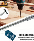 Built Different High Carbon Steel Forstner Bit Extension Set 7 Inch And 10 Inch Drill Chuck Adapter compatible with lathe drilling.