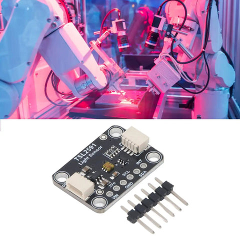 Dope TSL2591 Digital Light Sensor Module With I2C Interface High Dynamic Range Up To 88000 Lux High Sensitivity QWIIC Compatible DC 3 To 5V For Arduino Raspberry Pi And Other Microcontrollers board with pin header and cable