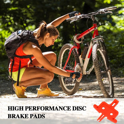 Cyclist using Six Pack Bicycle Brake Pads Spacers For Hydraulic Disc Brakes, Pad Spreader Tools For MTB And Road Bikes