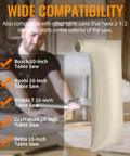 Extra Large Table Saw Dust Collector Bag Universal Fit For 10 Inch Power Tools With 2.5 Inch Port Hookup No Sweat Cleanup System, beige fabric.