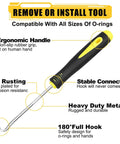 180 degree pick tool from 380 Piece Rubber And Silicone O Ring And Washer Kit with ergonomic handle and heavy-duty metal