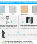 Adhesive Mount For Video Doorbell No Drill Installation, 360 Degree Full Coverage Protection, installation steps guide
