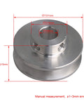 V Shape Aluminum Alloy Pulley Wheel For Motor Shaft 3.1x1.5x0.8cm Fixed Single Bore 31mm Diameter 8mm Hole 15mm Thick