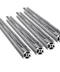Four 100mm Aluminum Extrusion Profiles 20x20 2020 Series T Slot European Standard For 3D Printers And Linear Rails Heavy Duty Build