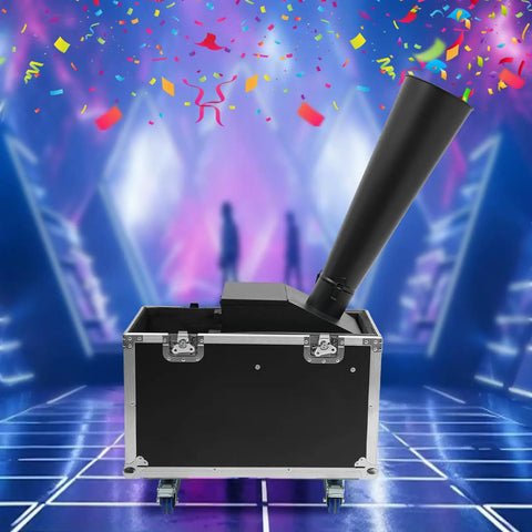 Ready To Fire Up Your Massive Bash This Manual Control Confetti Cannon Uses Reliable Gas Power And Heavy Steel Construction To Blast Confetti At Weddings Or Nightclubs