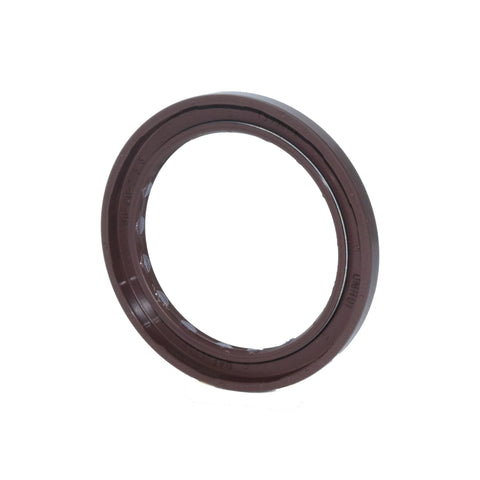 DMHUI rotary shaft seal for hydraulic pump/motor, brown rubber with metal inner ring, 55–70–7 mm, front view
