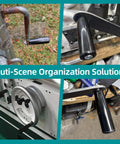 Revolving Crank Handle Latche M10 Trailer Jack Replacement Two Piece With Nuts For Marine Machinery shown in various installations.