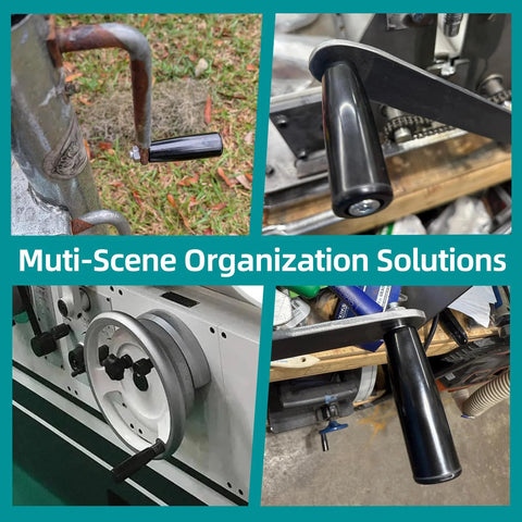 Revolving Crank Handle Latche M10 Trailer Jack Replacement Two Piece With Nuts For Marine Machinery shown in various installations.