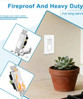 Single Pole Rocker Light Switch 15 Amp White Paddle Style On Off Wall Switch For Home And Office Built Tough No Fuss Install Residential And Commercial Grade Impact Resistant wall-mounted in a room