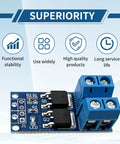 11Pcs MOSFET Switch Driver Module For Motors And LED Strips, PWM Control, showing dual MOSFETs and terminals