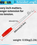 Fifteen Point Five Inch Wrench Extender Bar For Maximum Leverage And Torque Amplification Universal Torque Adapter Extension DIY Home Garage Tool For Mechanics And Handymen To Effortlessly Tighten Nuts And Bolts.