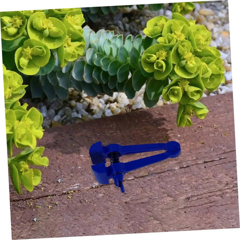 Heavy Duty 4.72 Inch Hand Clamp Vise For Woodworking And Metalworking Portable Steel With Fastening Knob And Slip Resistant Grip For Pro Grade Hold And Ideal For Home Shop Use With Precise Project Finishes, blue on wood