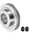 80 Tooth 25mm Bore Aluminum Timing Pulley Synchronous Wheel With M5 Screw For 3D Printer Belts And CNC Machines Top Notch Precision And Smooth Transmission For DIY Projects, aluminum timing pulley with M5 screws