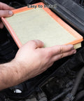 Installing Premium Filter Kit For Jeep Grand Cherokee 3.0L Diesel 2014-2020 engine air filter in engine compartment.