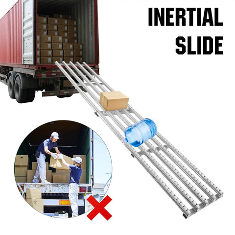 Gravity Powered Unloading Pulley Handling Conveyor For Warehouse And Factory Use A Real Heavy Duty Workhorse That Moves Heavy Boxes And Crates With Ease Ideal For Supermarkets Carpentry Shops And Auto Parts Logistics, 3m aluminum roller ramp unloading truck boxes