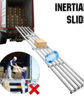 Heavy Duty Portable Conveyor Roller Table With Gravity Slick Tracks For Zero Sweat Hauling Crate Loads At Warehouse Docks And Factories, 3m long, loading crates.