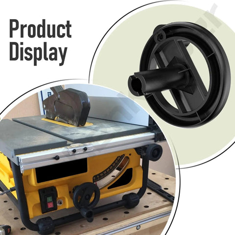 Tough As Nails Table Saw Hand Wheel 5140032-48 replacement part, black design for DW745 models, smooth upgrade for better grip.
