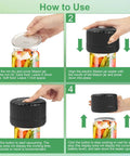 Step-by-step guide for using Electric Vacuum Sealer For Mason Jars VP06 Plus No Fuss One Button Jar Sealing System