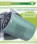 Heavy Duty Oil Filter For Bds Trek Es Vs Air Compressors Keeps Your Rig Running Dead On Replaces 250026982 250028032, schematic view.