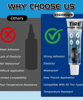 Comparison chart with Rubber Cement Glue For Car And Motorcycle Sidewalls DIY Friendly Bonding Waterproof Tire Repair Adhesive.