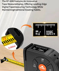 Beast 3 In 1 Laser Tape Measure With Digital Tape Mode And Pythagorean Calculations 196 Ft Laser Range 60 M 16 Ft Digital Tape regular tape display