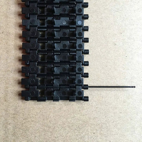 Close-up of 78 Cm Plastic Tank Track Chassis For Robot DIY Removable Track System Ideal For Repairing Broken Tracks