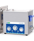 Badass Performance Ultrasonic Cleaner 10 Liter Tank With Adjustable Heat Timer and full wattage controls, stainless steel design.