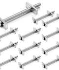 12 Pieces 1/4 X 3 1/2 Inch Countertop Miter Connector Bolts With Square Nuts For No Sweat Cabinet Installations And Rock Solid Wood Joint Fastenings That Deliver Serious Shop Grade Reliability.
