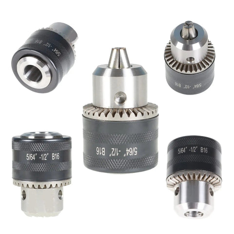 Premium B16 Drill Chuck Featuring Badass Tight Hold And Hella Tough Build For Mini Metal Lathes Tailstocks With MT2 Arbor quenched steel chucks