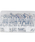 100 Sets M6 Bolts And Nuts In 15 20 30 40 50 mm Lengths Silver Carbon Steel Hex Socket Kit For Furniture Cabinets And DIY Folks With A Handy Organizer Box