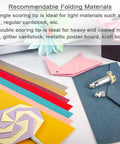 Heavy Duty Scoring Wheel Combo Pack Featuring Single And Double Quickswitch Tips A Straight Up Game Changer For Maker 4 3 Machines with various colorful cardstock and folded designs.