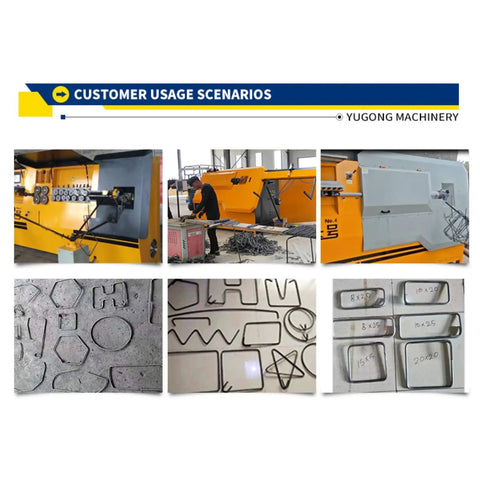 Heavy Duty Rebar Stirrup Cnc Bender Iron Bending Reliable Workhorse Built Tough For High Volume Concrete Hoops in action at job site.