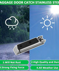 Two Pack Stainless Steel RV Door Clips Latch Holders For Travel Trailers Camper Vans And Motor Homes Rustproof Door Catch