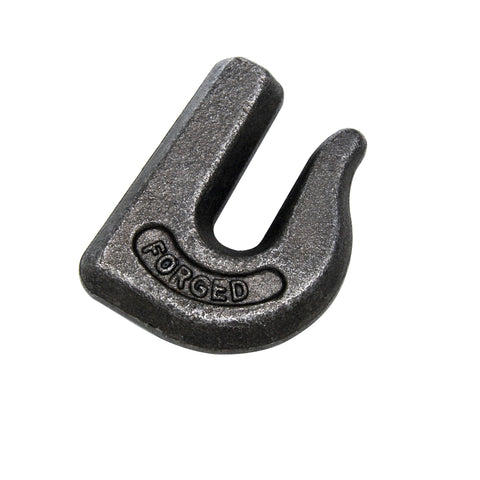 Six Pack Three Eighths Inch Weld On Grab Hook Set With 6600 Lb Working Load Limit, G70 Forged Steel Clevis Hooks For Heavy Duty Tractor Buckets