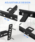 Adjustable design of steel headboard brackets for secure attachment, included in No More Floor Bounces Or Pesky Squeaks With These Adjustable Headboard Brackets And Universal Bed Foot Extenders For Steel Frames Quick Setup Twin Full Queen King Ready Solid Grip Guaranteed.
