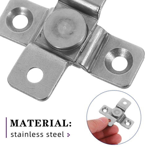 Close-up of 2 Pack Adjustable Torque Stainless Steel Damping Hinges for Cabinets and Doors, highlighting material and design.