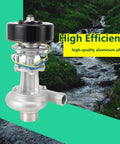 Portable Micro Hydroelectric Generator 1kW With LED Lights 110V To 220V Output Aluminum Alloy Turbine