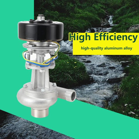 Portable Micro Hydroelectric Generator 1kW With LED Lights 110V To 220V Output Aluminum Alloy Turbine