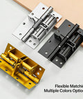 Spring Hinge for Cabinets and Doors, Rust-Resistant Stainless Steel Auto Closing, Adjustable Spring in three colors