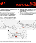 Easy installation guide for Heavy Duty 24 And 21 Inch Windshield Wiper Blades With Slick All Season Beam Design.