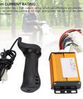 Brushed Electric Bike Controller 36V 1000W with grip and wires, aluminum shell, for electric bikes, trikes, motorcycles, high current safety