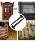 Beefy Heavy Duty Black Iron T Hinge With Screws For Outdoor Fencing And Barn Doors Rustproof Gate Hardware Durable 270 Degree